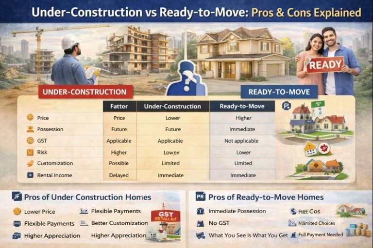 Under-Construction vs Ready-to-Move Homes: Pros & Cons Explained