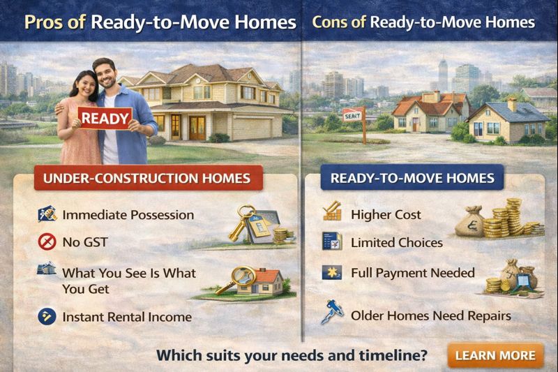 Pros of Ready-to-Move Homes and Cons of Ready-to-Move Homes